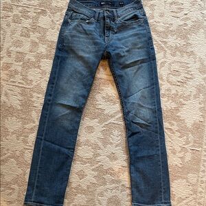 BKE Slim Straight Men's Jeans in Dark Blue